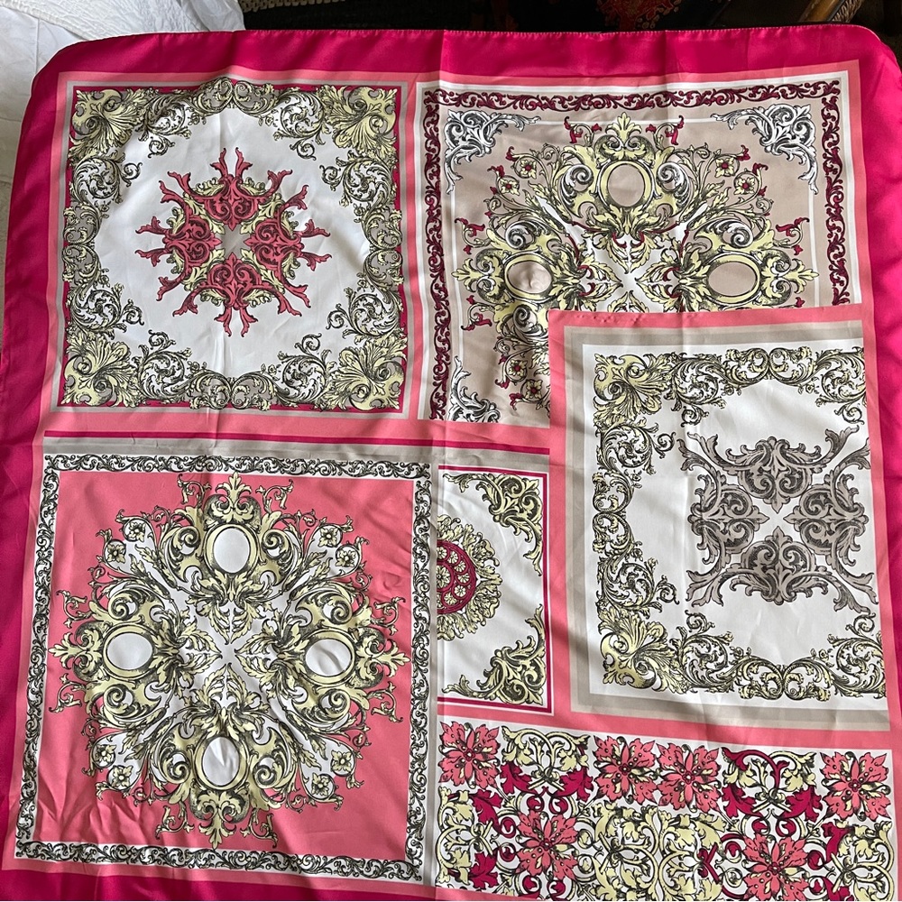 Vintage Scarf Made in Italy 100% Polyester